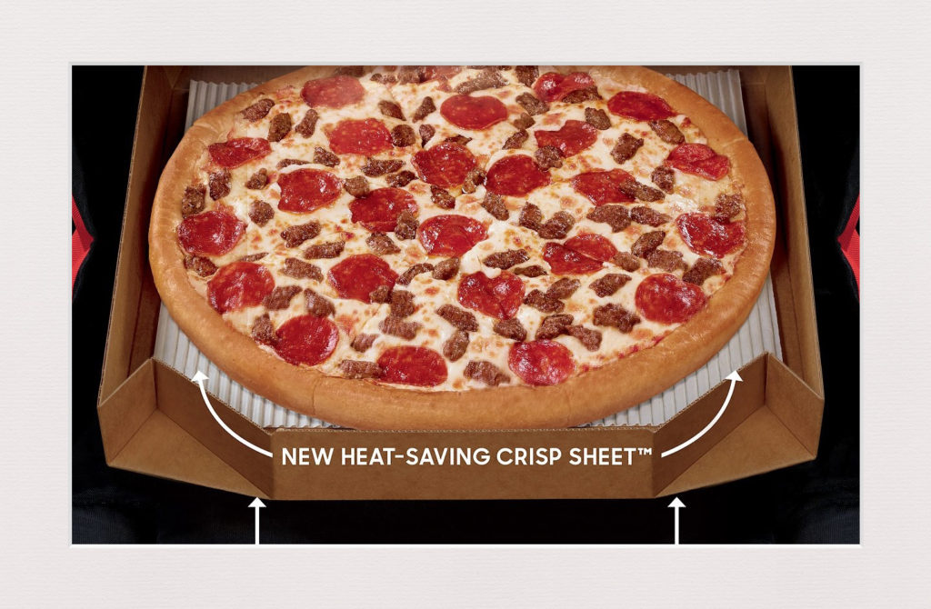 Corrugated keeping pizza crust crispy Corrugated Of Course!