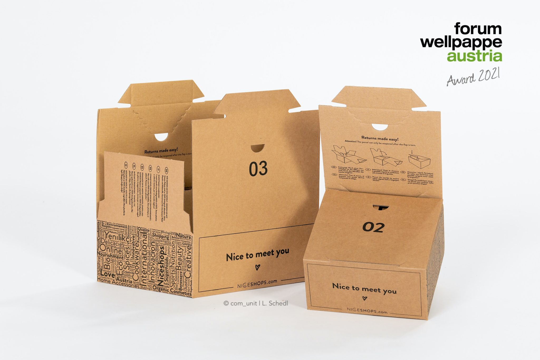 Return ready packaging for Corrugated Of Course!